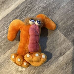 Vintage 1986 Lloyd Gilbert Alpha Critters 8" Plush Toy - Letter T - Tunk